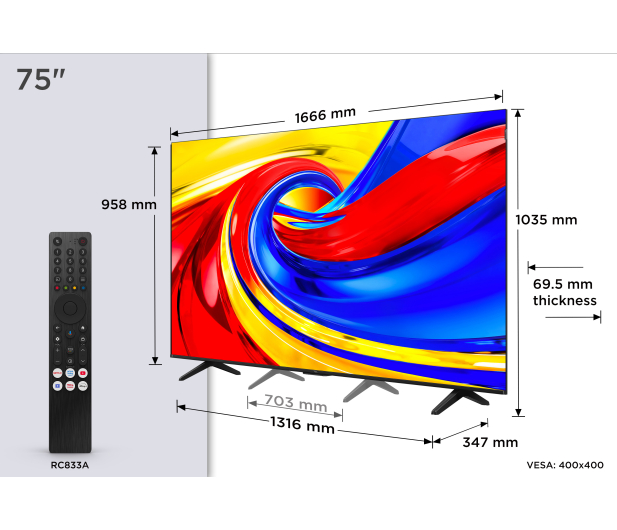 TCL 75P7L 75" QLED GoogleTV - 1528748 - zdjęcie 8